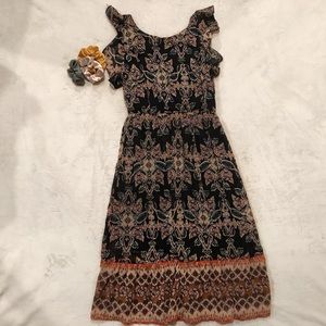 Floral Dress with tie up back